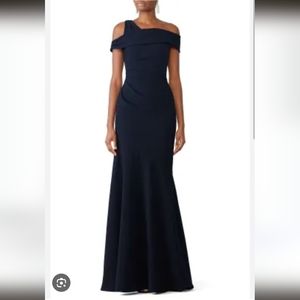 THEIA Navy Mermaid Gown- 6